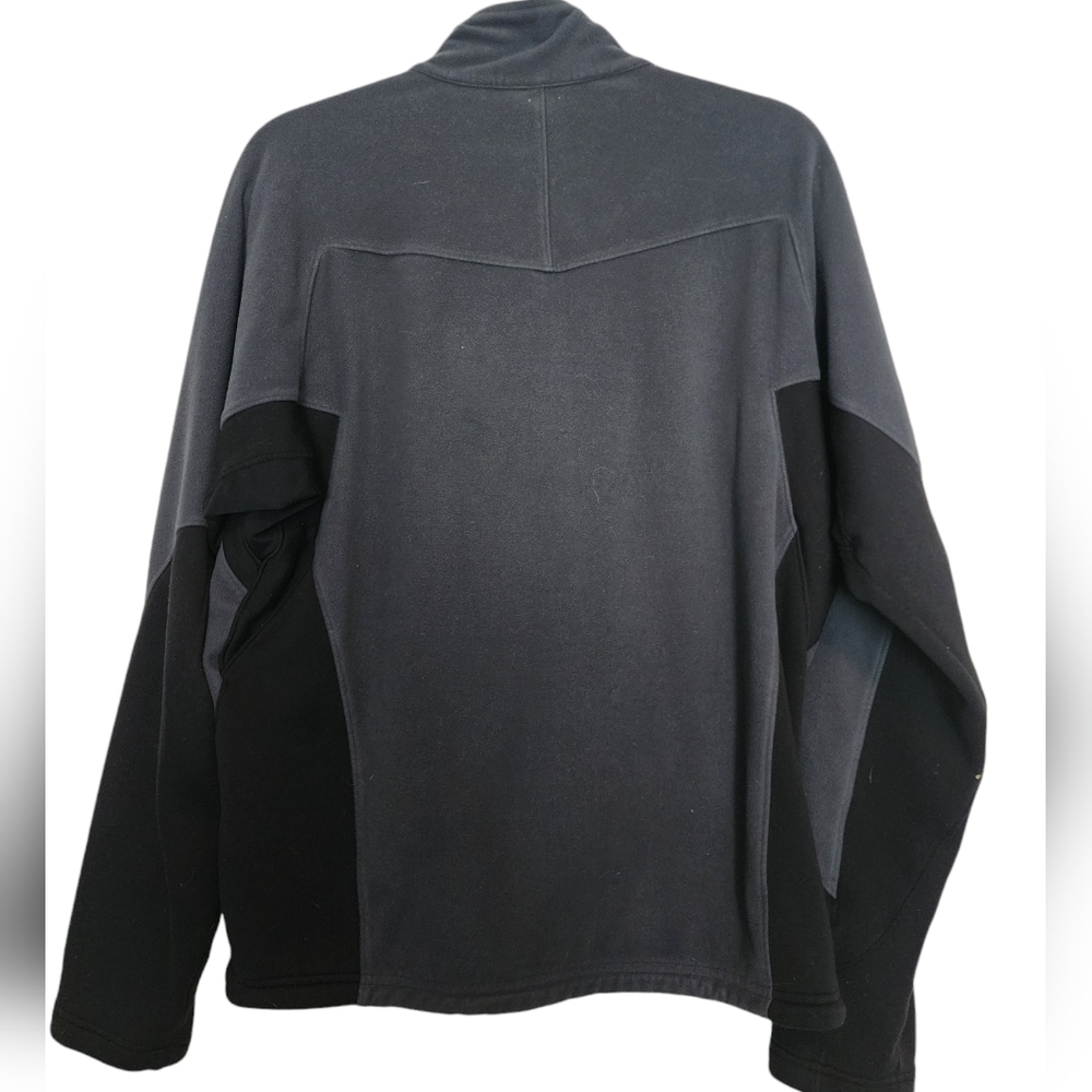 REI Gray Black Full Zip Fleece Jacket Size Medium - Picture 2 of 9